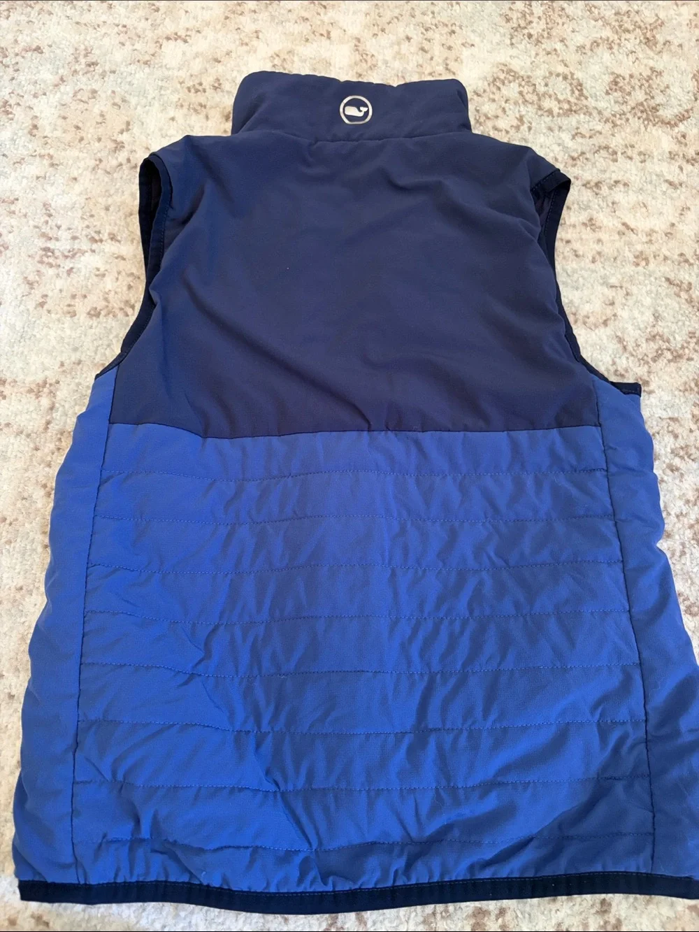 Vineyard Vines Two-Tone Navy and Royal Blue Quilted Vest